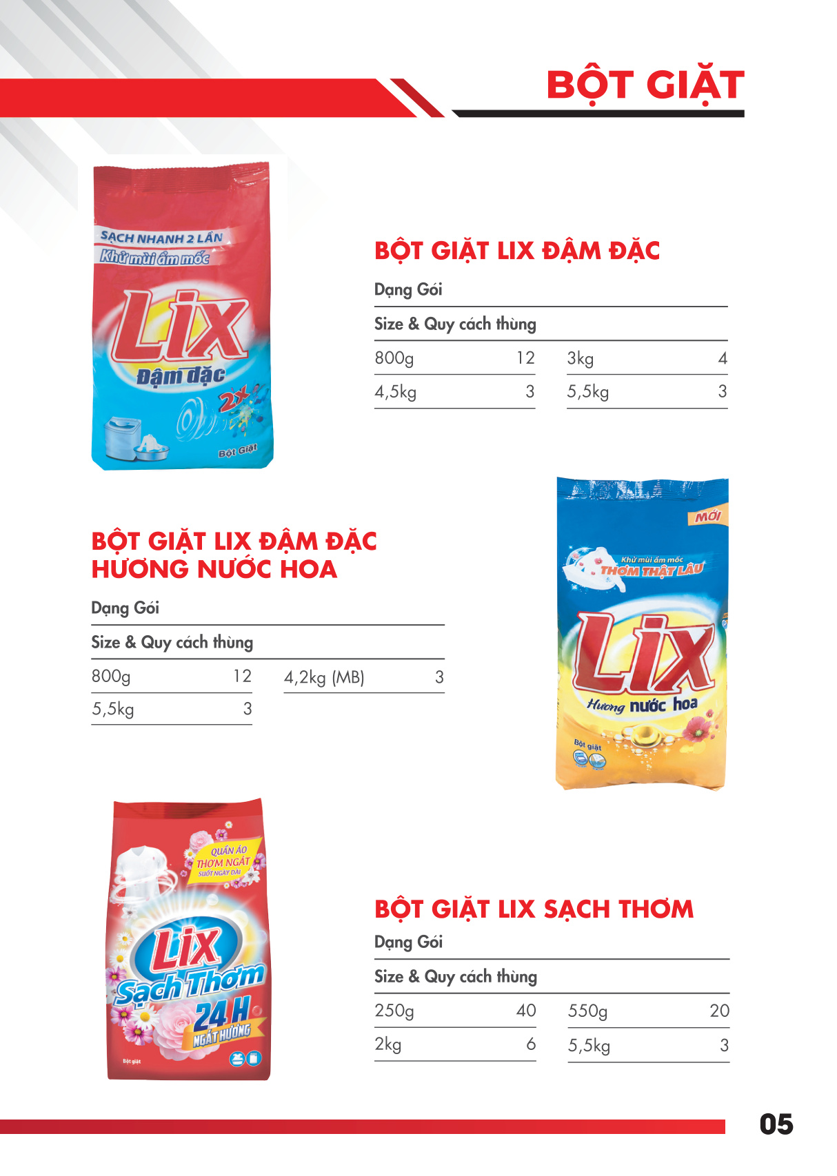 Bột giặt LIX